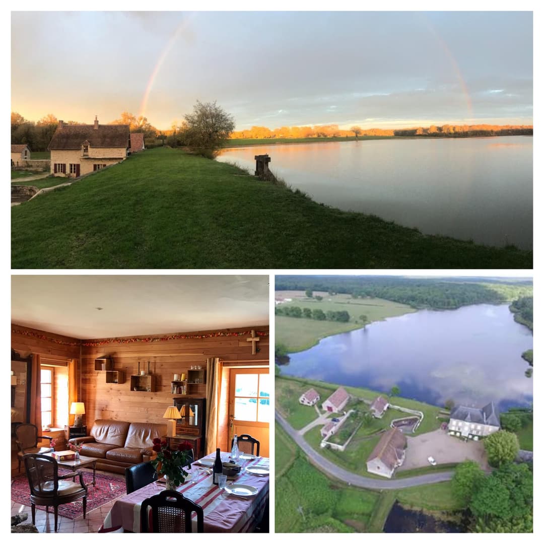 Etang de 16ha &amp; gîte haut de gamme, calme, beauté, sérénité (6 couchages) 