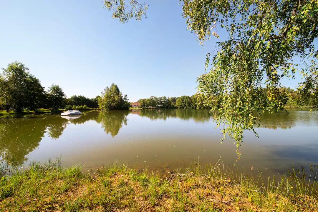 Magnifique chalet avec bain nordique et son étang de 11ha 