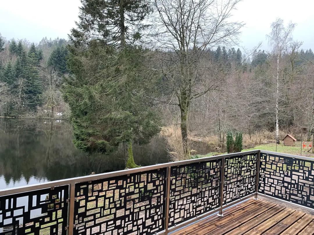 Chalet avec étangs privés et vue exceptionnelle 