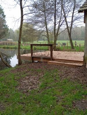 Location etang avec maison de 30 m2 