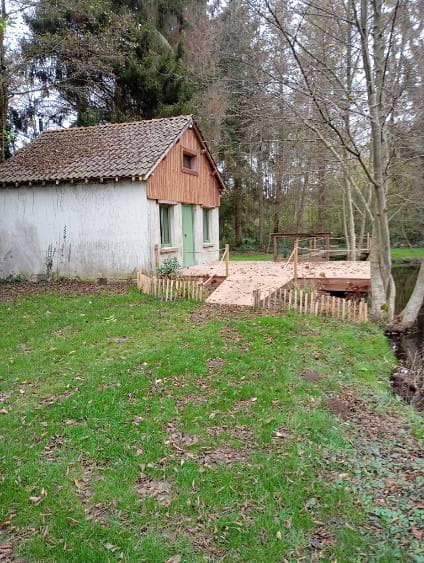 Location etang avec maison de 30 m2 
