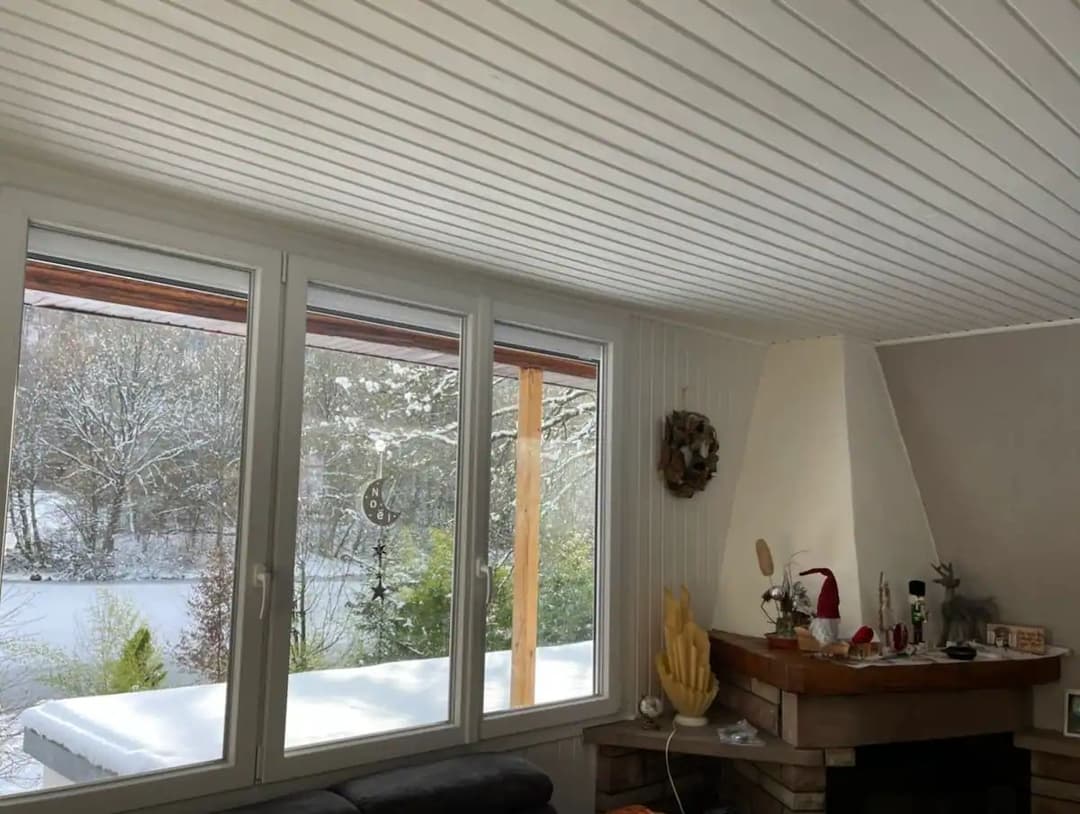 Chalet au bord d’un étang de 2ha  dans le parc naturel des vosges du nord 