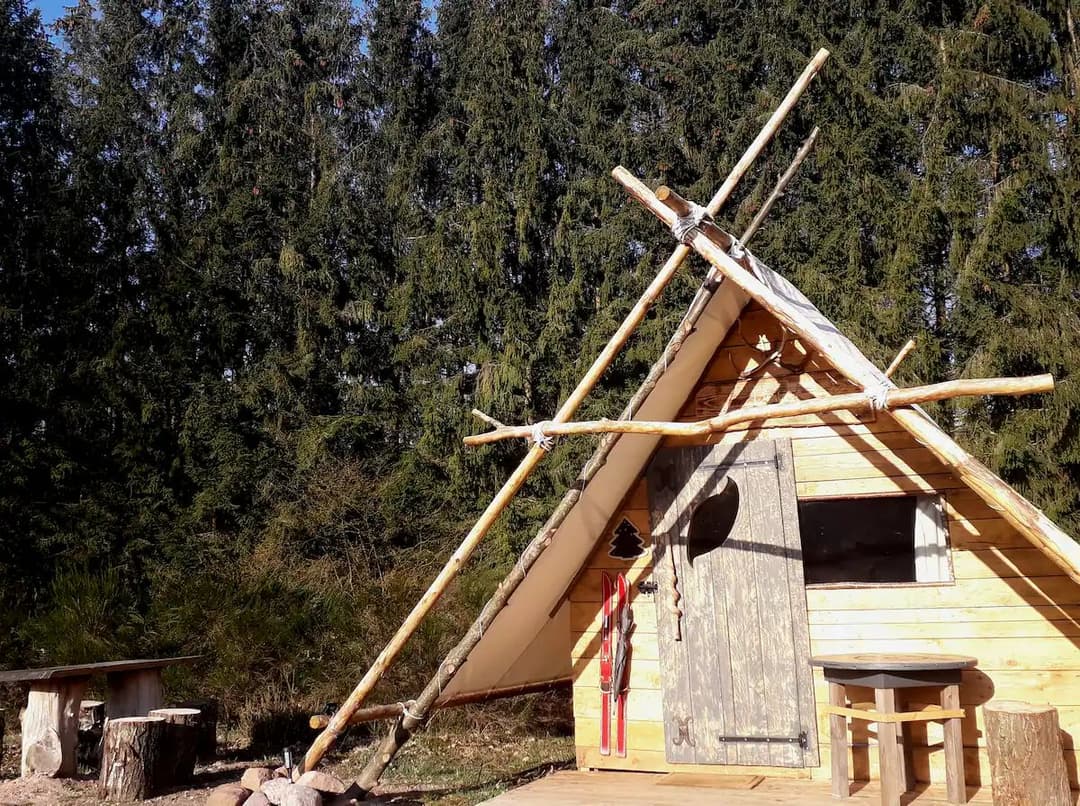 Cabane de Davy Crockett pour vivre une aventure unique 