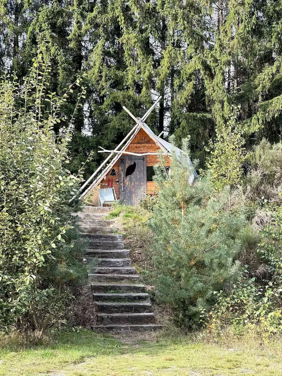Cabane de Davy Crockett pour vivre une aventure unique 