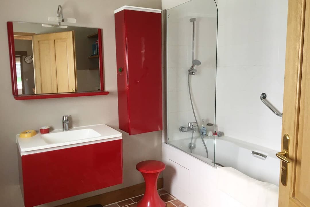 Maison solognote avec un bel étang au bord de la forêt 