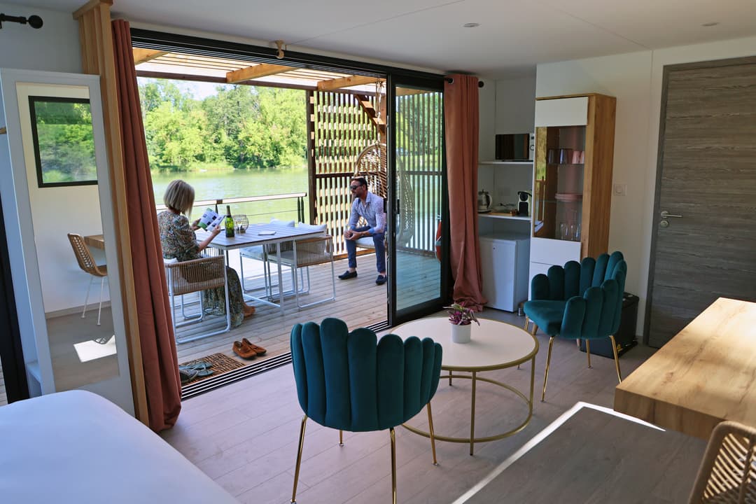 Ecolodge flottant au cœur de la Champagne