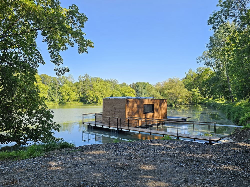 Ecolodge flottant au cœur de la Champagne 