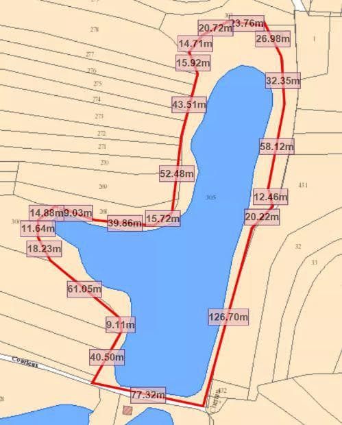Étang de 2ha dans le département du Territoire de Belfort 
