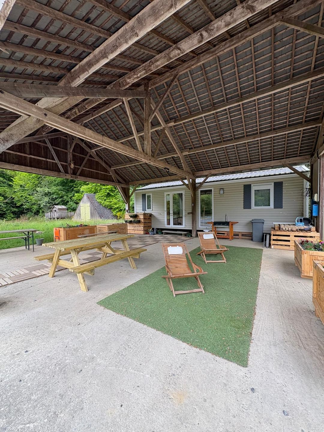 Pêche à la carpe et carnassier avec mobil-home 6 couchages
