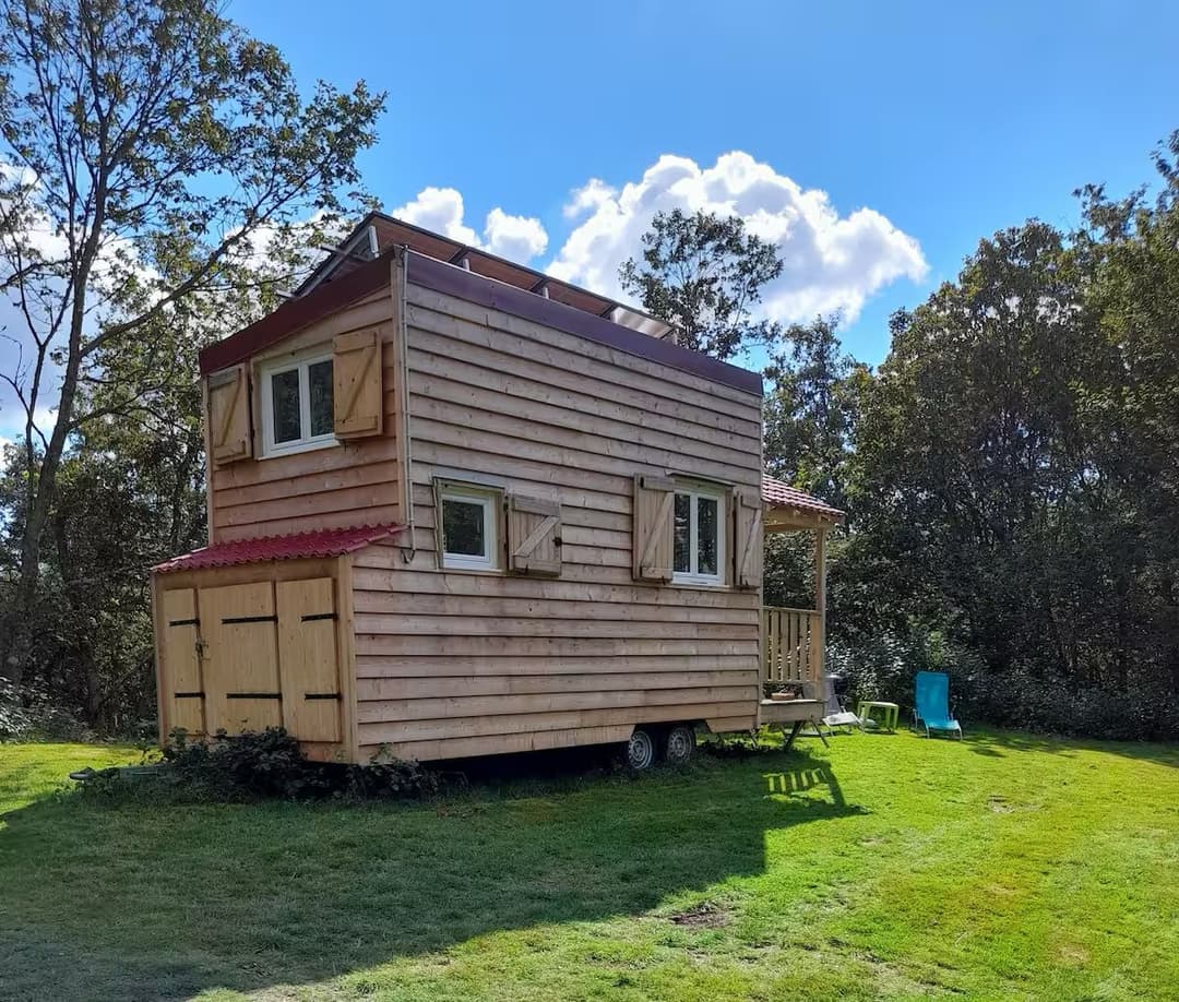 Tiny house avec étang  en Haute-Saône 