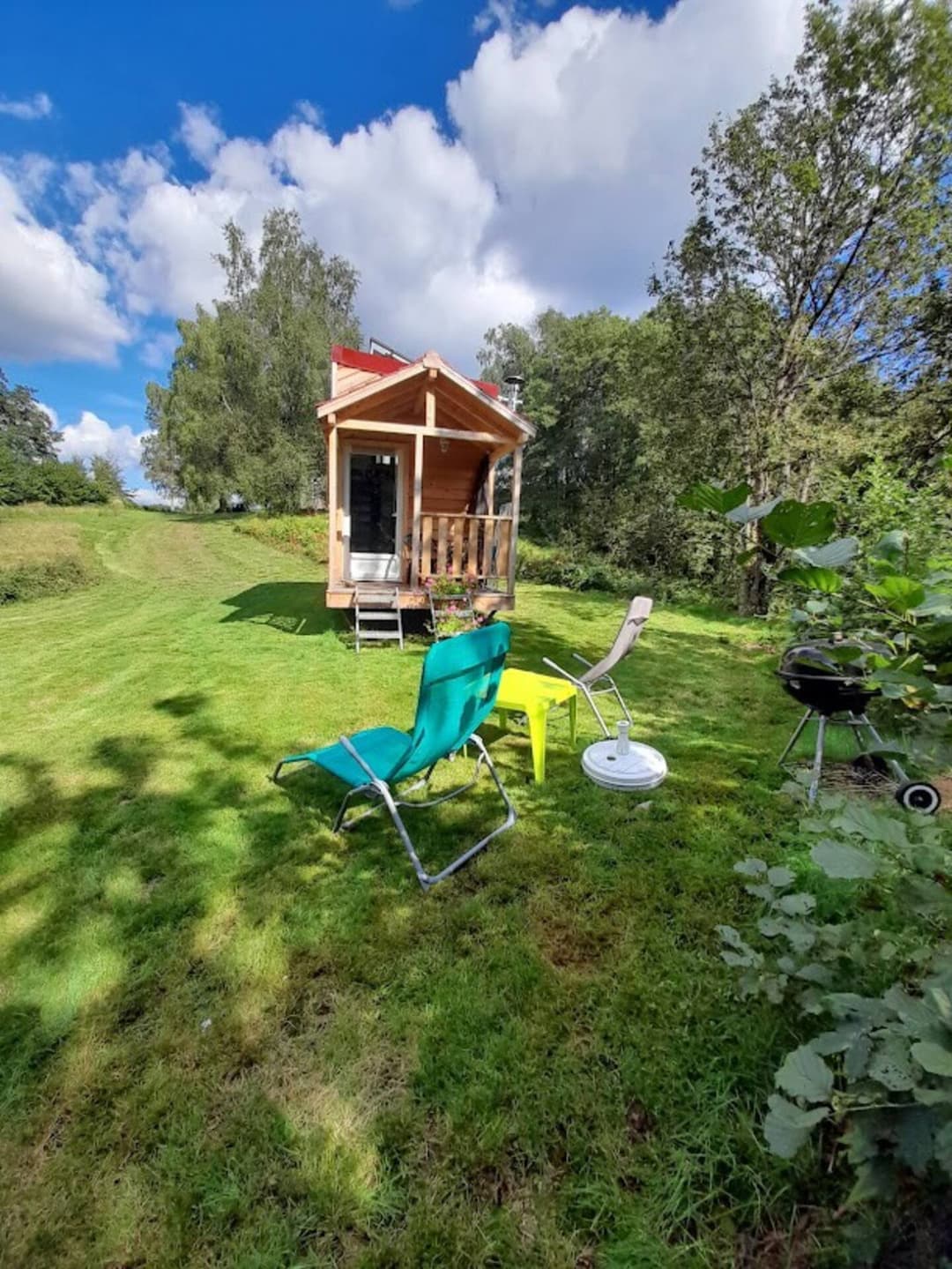 Tiny house avec étang  en Haute-Saône 