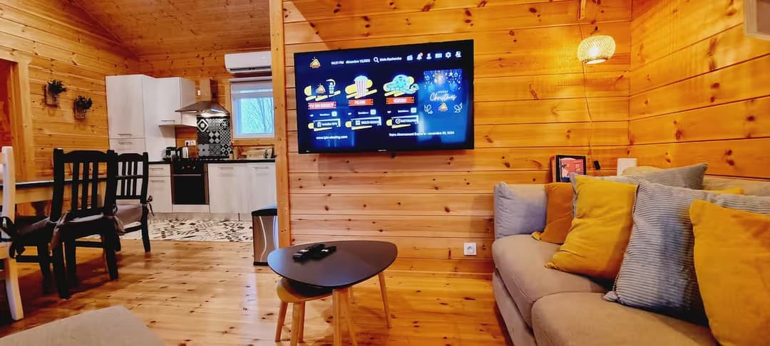 Chalet familial au bord d’un étang 