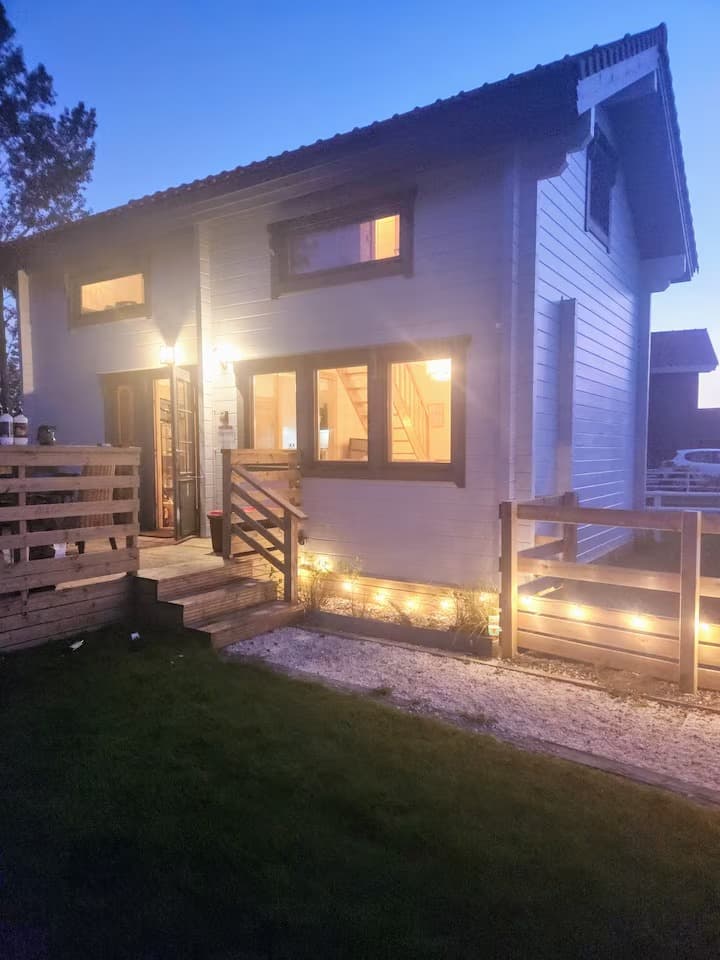 Chalet familial au bord d’un étang 