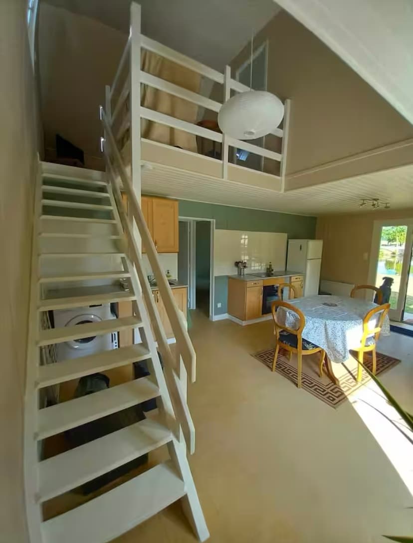 Chalet en bord d’un étang privé dans le Limousin 