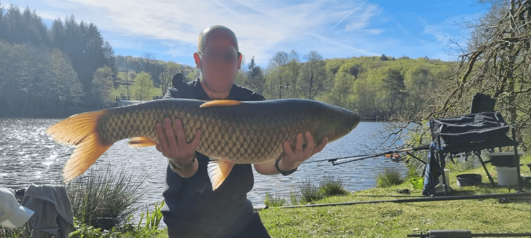 Chalet au bord d’un étang de 1.5 ha 