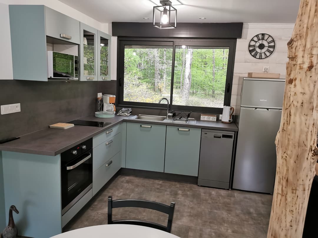 Chalet tout confort pour 4 personnes avec son étang privé 