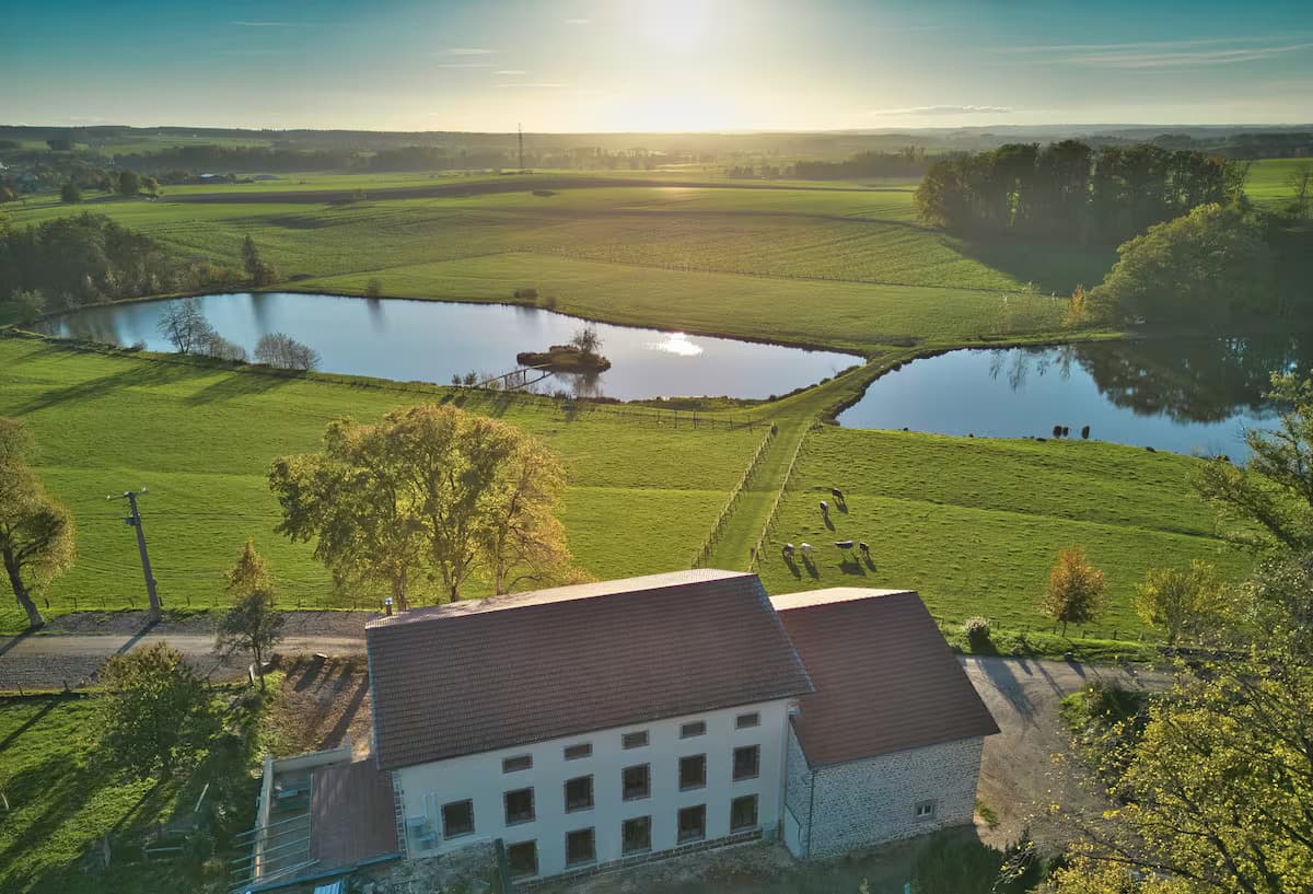 Grand gîte au bord de quatres étangs privés 