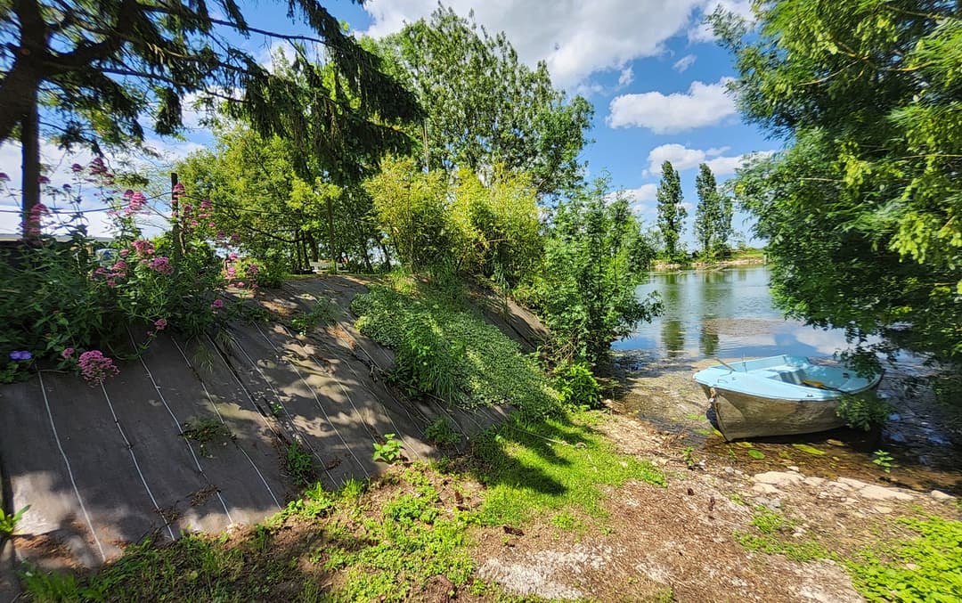 Location étang avec mobil home entre mer et marais