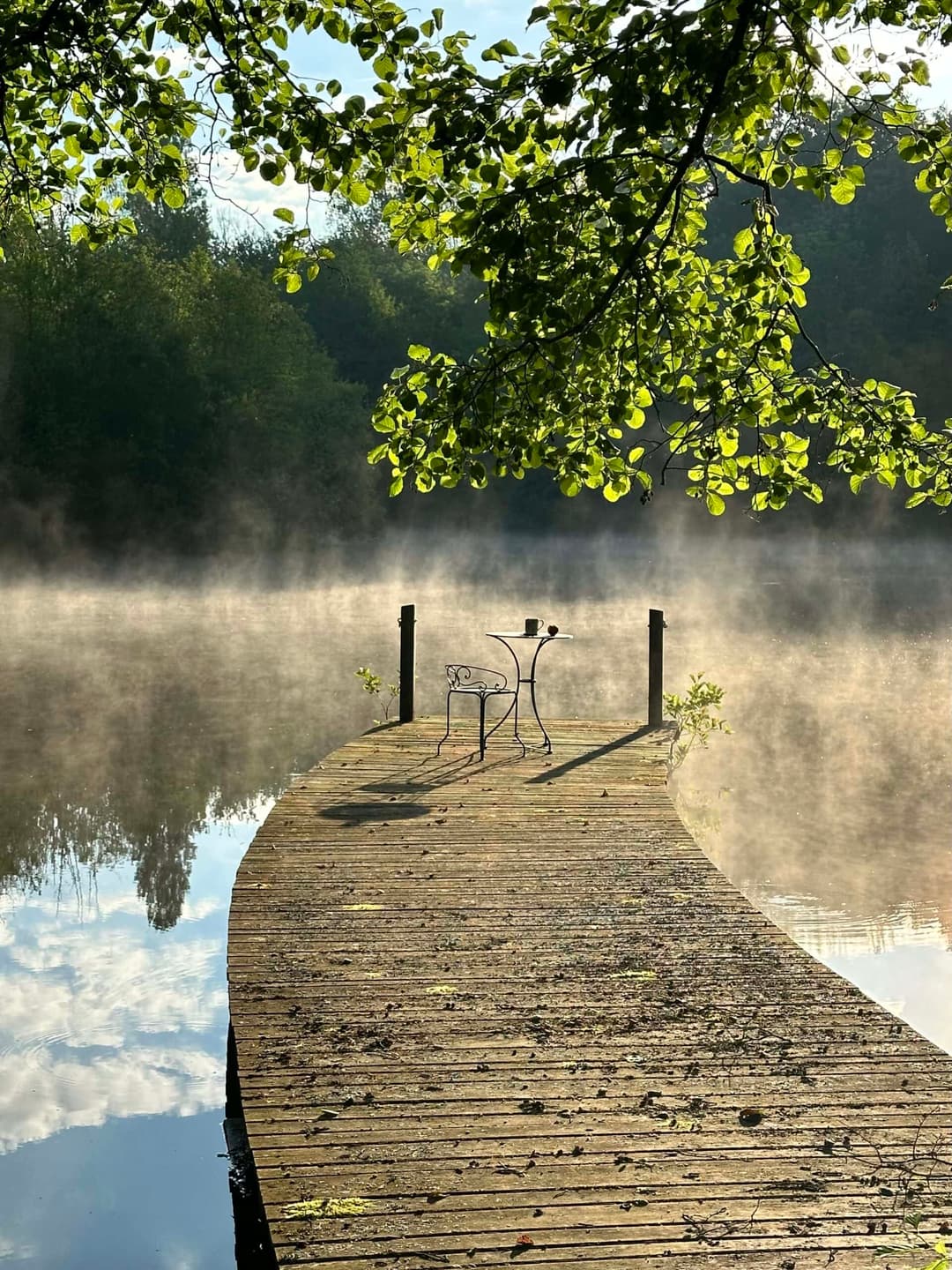 Étang à louer avec des kayaks dans le Périgord 