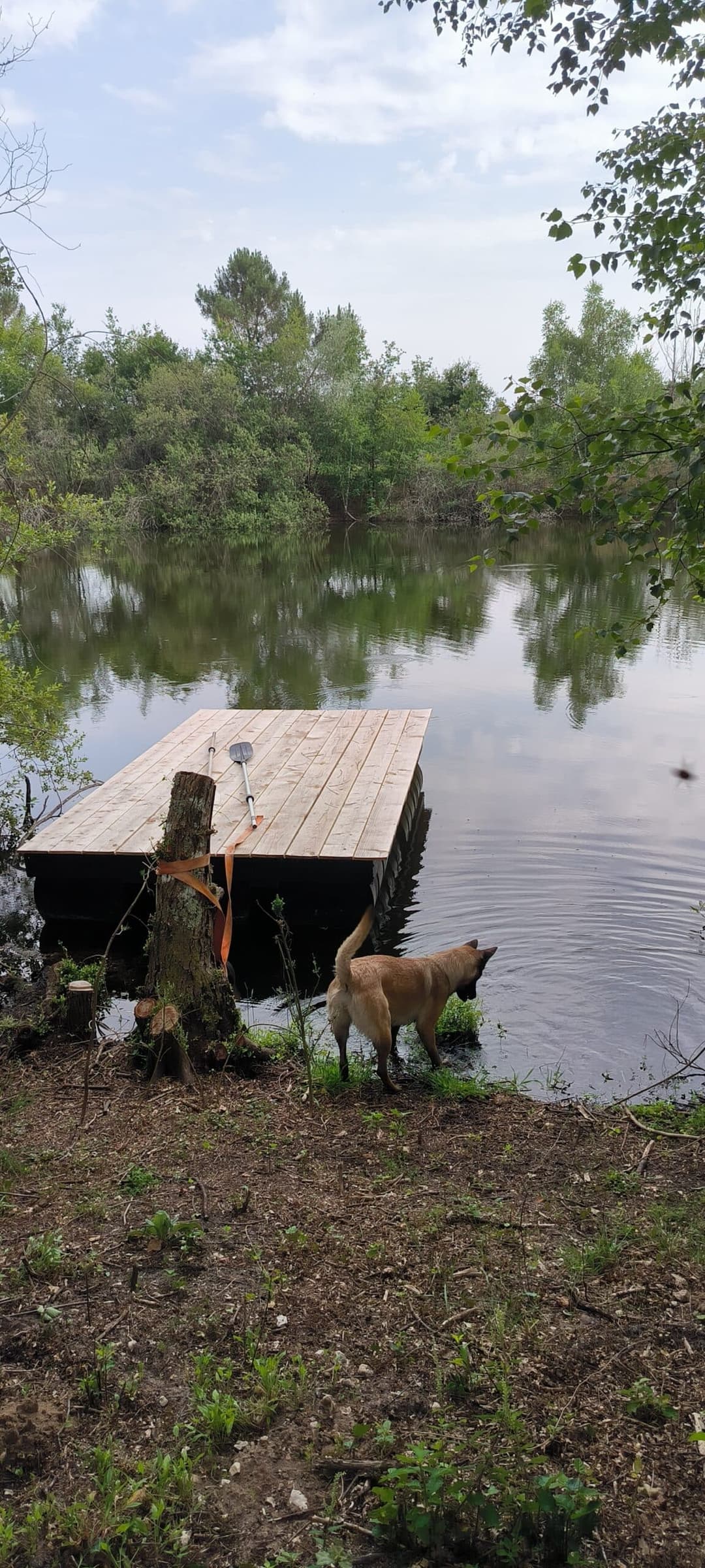 privatisation du petit étang de 2ha un endroit rêvé pour pêcher et camper 
