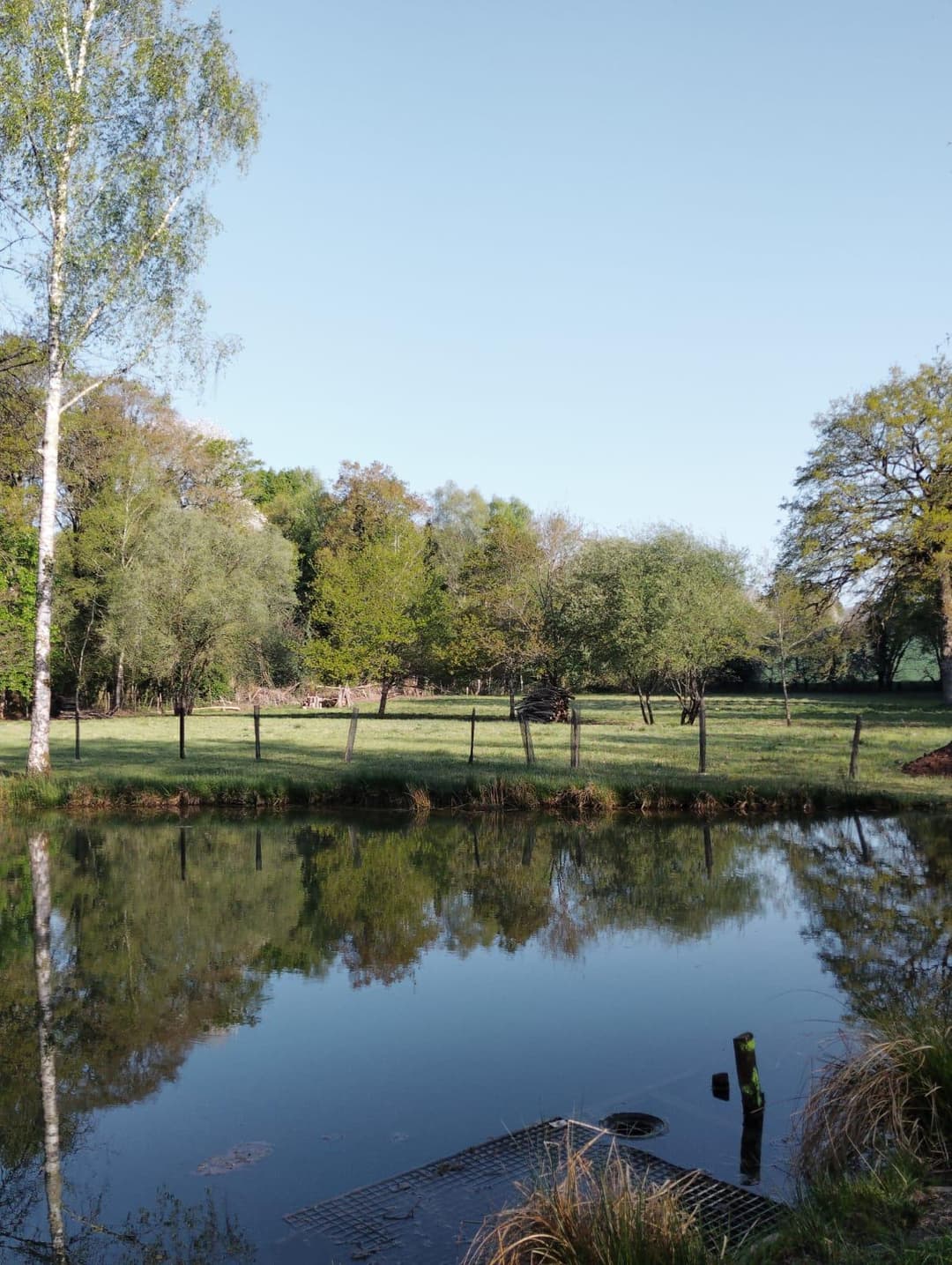 Étang privée pour du camping 