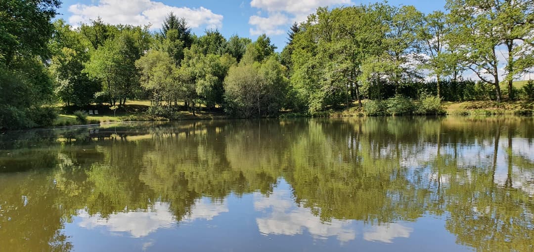 Deux étangs de pêche avec hébergement en Dordogne 