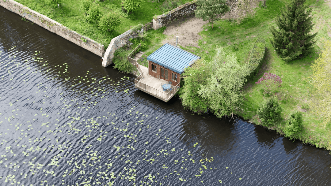 Etang de 20ha avec cabane perchée sur l’eau 