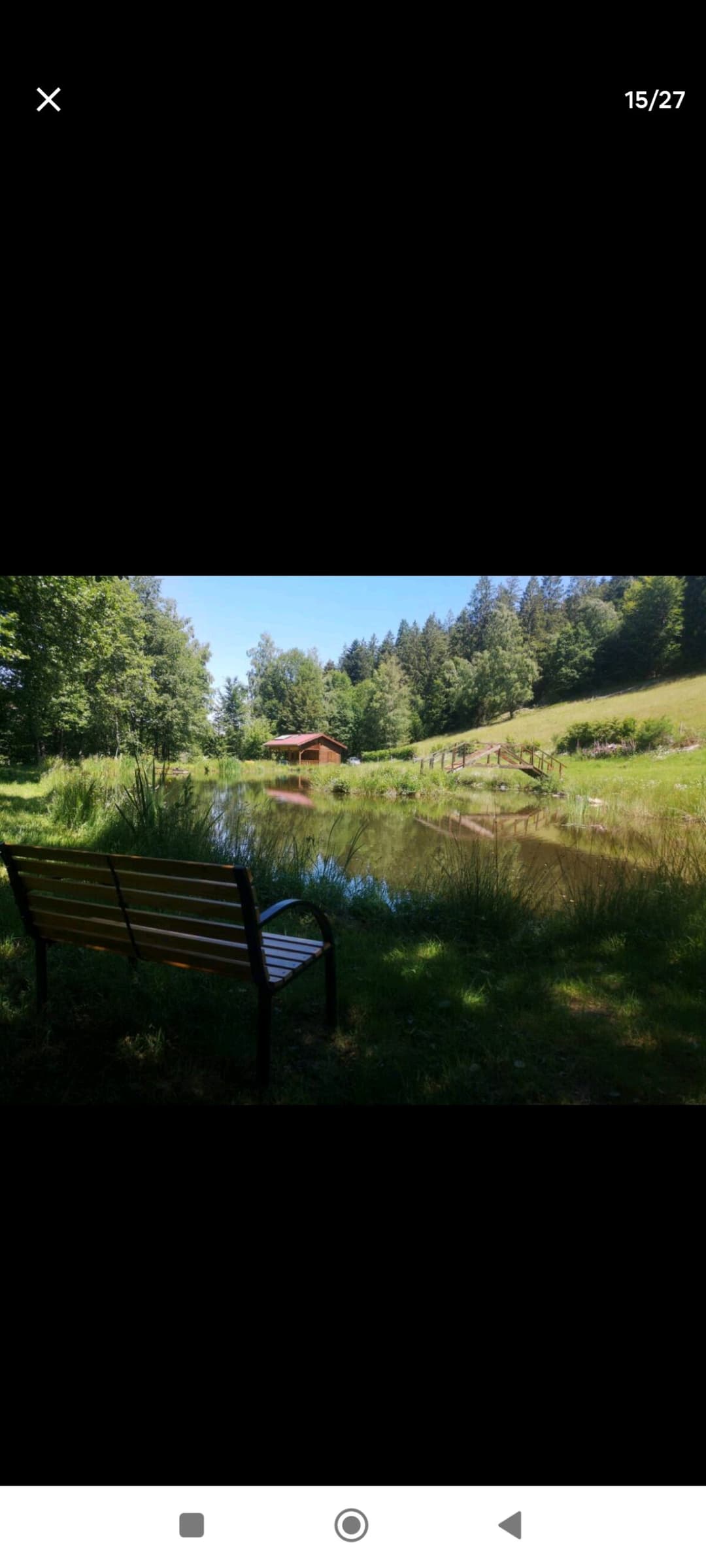 Chalet et étang près de Gérardmer 