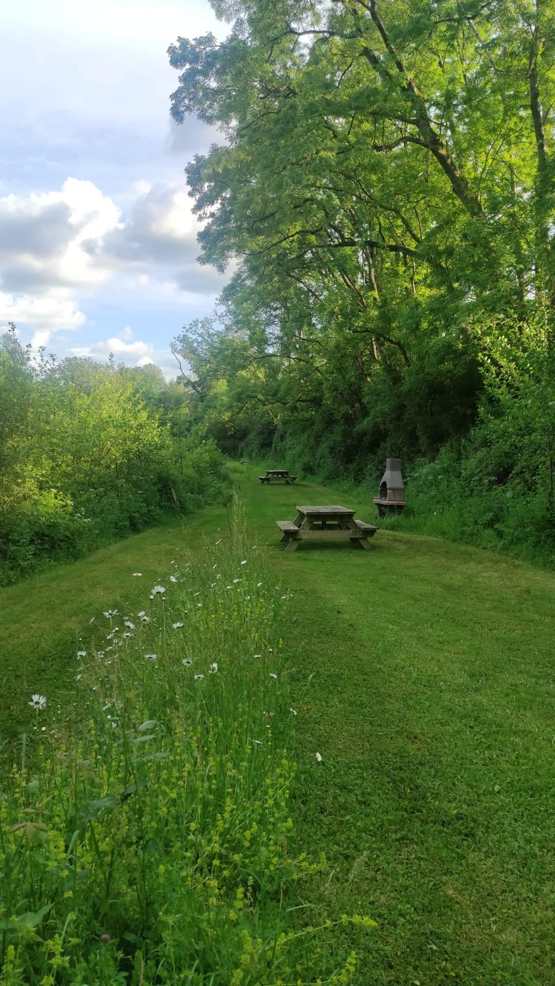 Etang au cœur de la campagne Mayennaise, parfait pour une journée ou un weekend pêche et barbecue