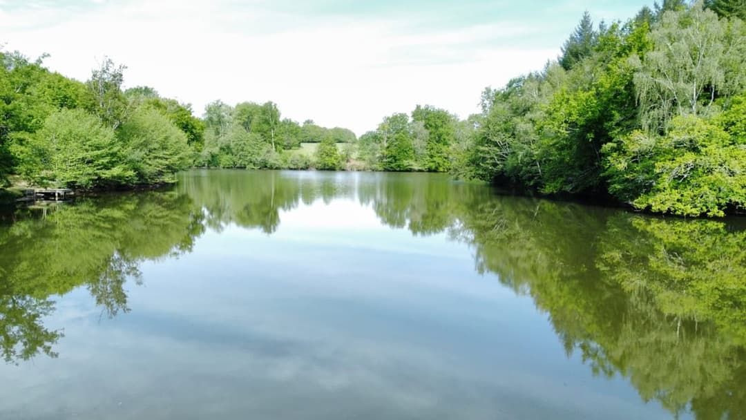Etang du XVe siècle magnifique et préserver de 7 hectares. 