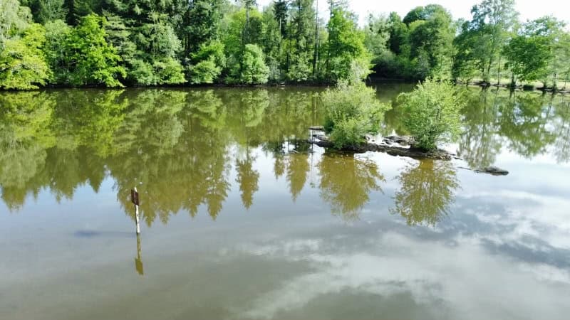 Etang du XVe siècle magnifique et préserver de 7 hectares. 