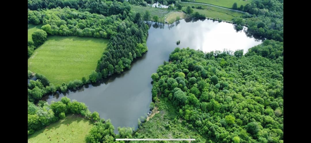 Etang du XVe siècle magnifique et préserver de 7 hectares. 