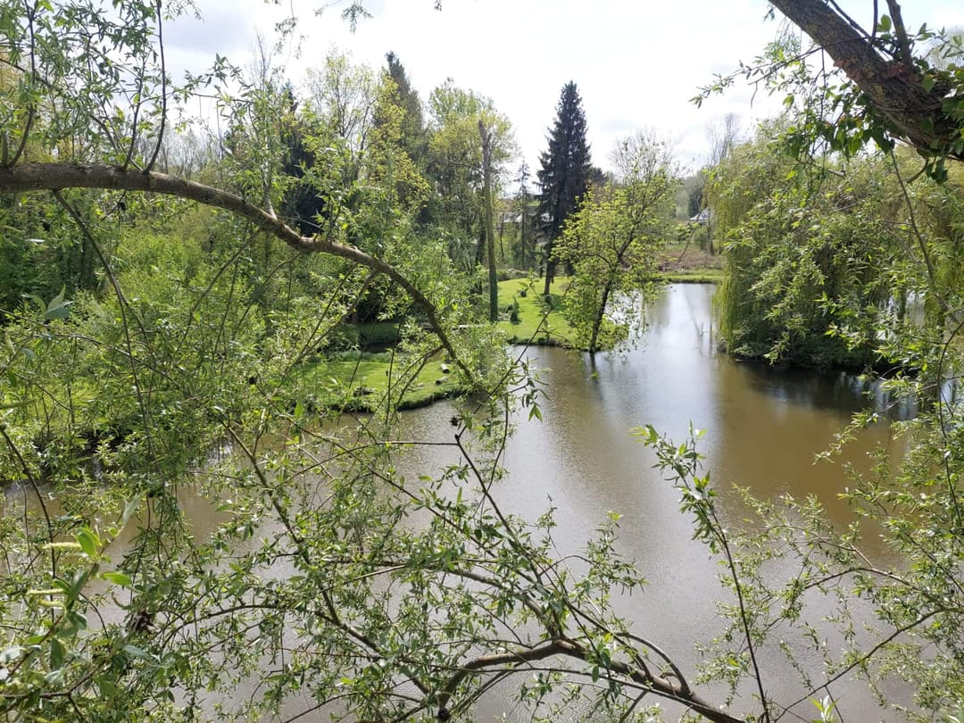 Terrain de loisir avec son étang de pêche 