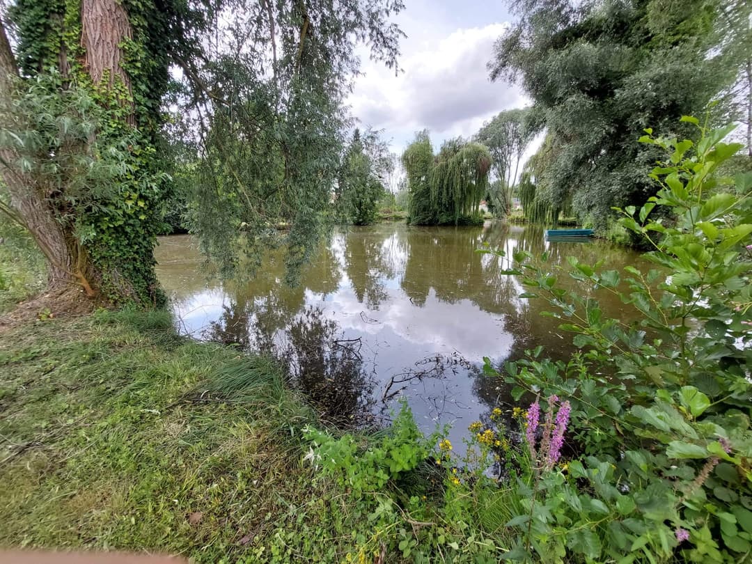 Terrain de loisir avec son étang de pêche 