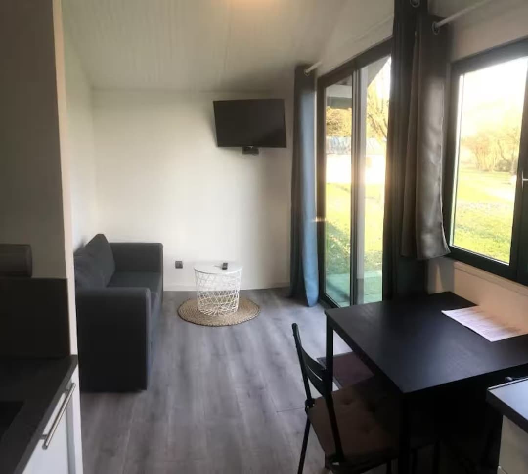 Chalet en bord d'étang