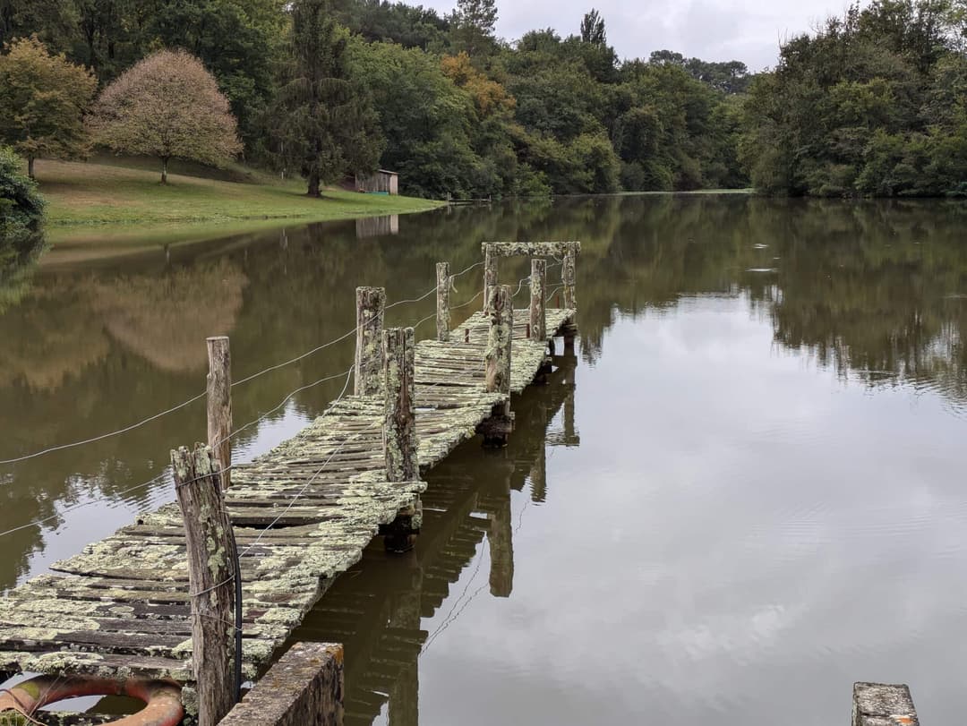 Privé : Privé : Etang dans les Landes avec son chalet 5 couchages 