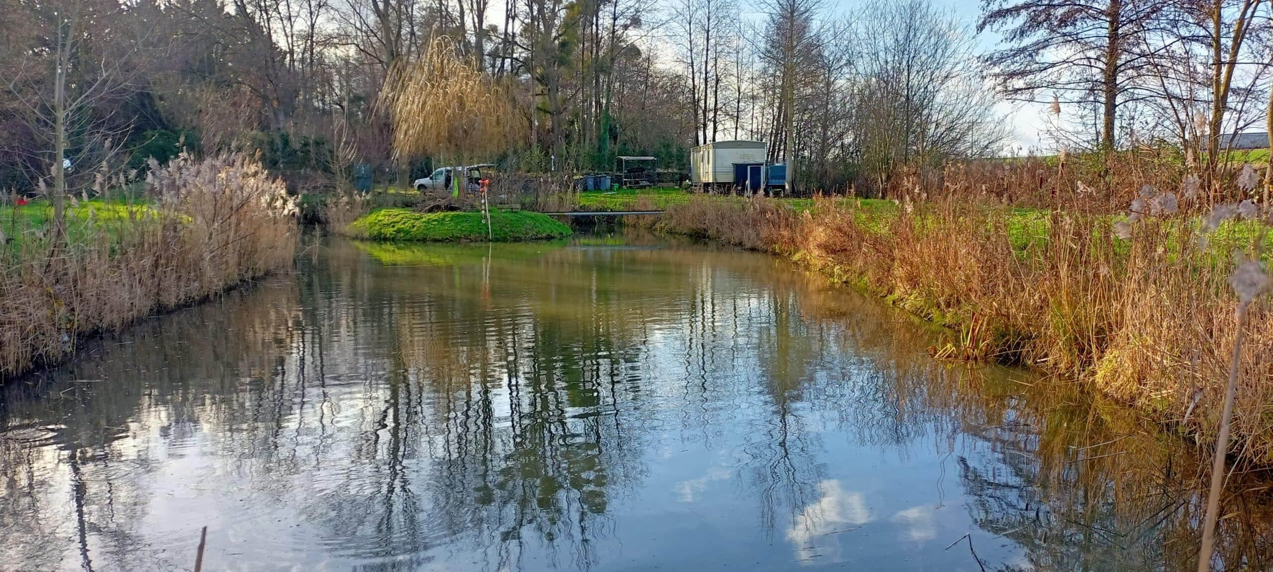 Petit étang privatif au cœur de la nature avec son bungalow tout équipé 