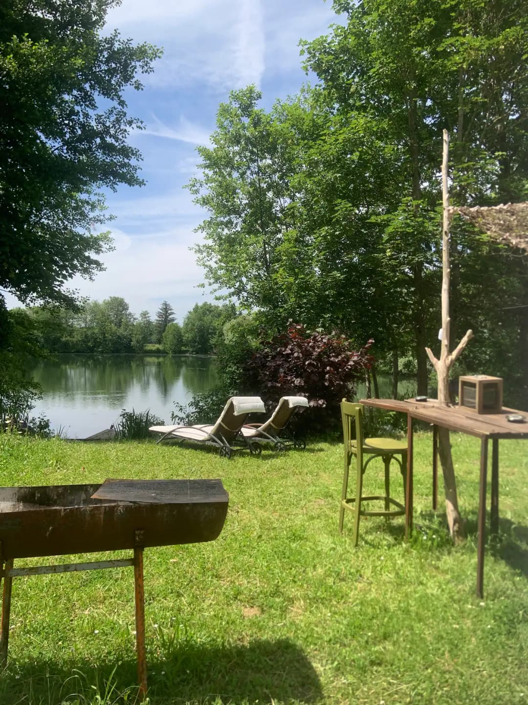 Etang de 17ha avec une tiny house 6 couchages 