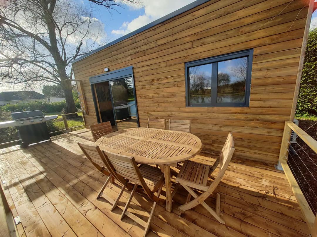 Chalet studio les pieds dans l'eau 