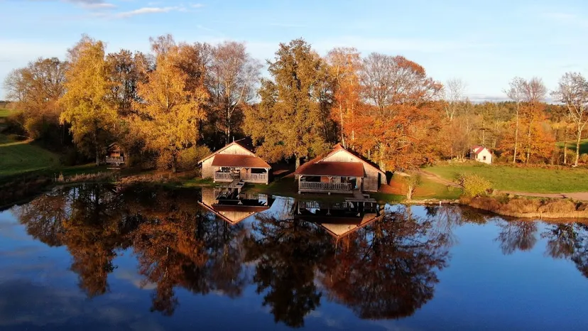 Vosges du Sud – 6 personnes – Chalet N, PMR au bord d’un étang privé