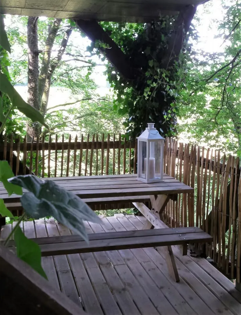 Cabane perchée en Wallonie – de 2 à 4 personnes – en lisière de rivière sauvage et d'étangs de pêche