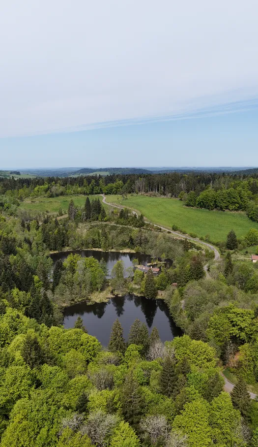 Chalet avec étangs privés et vue exceptionnelle