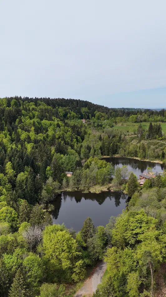 Chalet avec étangs privés et vue exceptionnelle