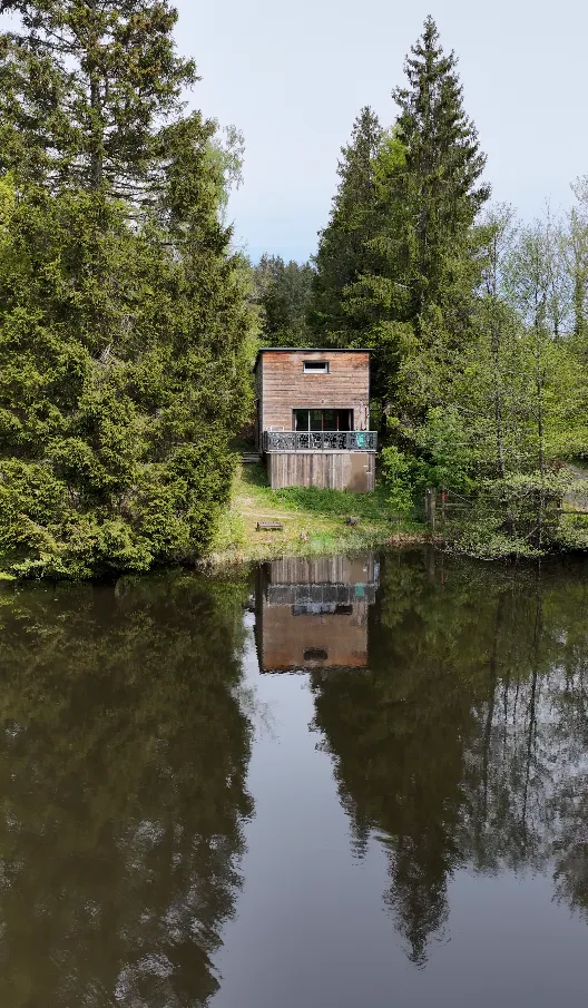 Chalet avec étangs privés et vue exceptionnelle