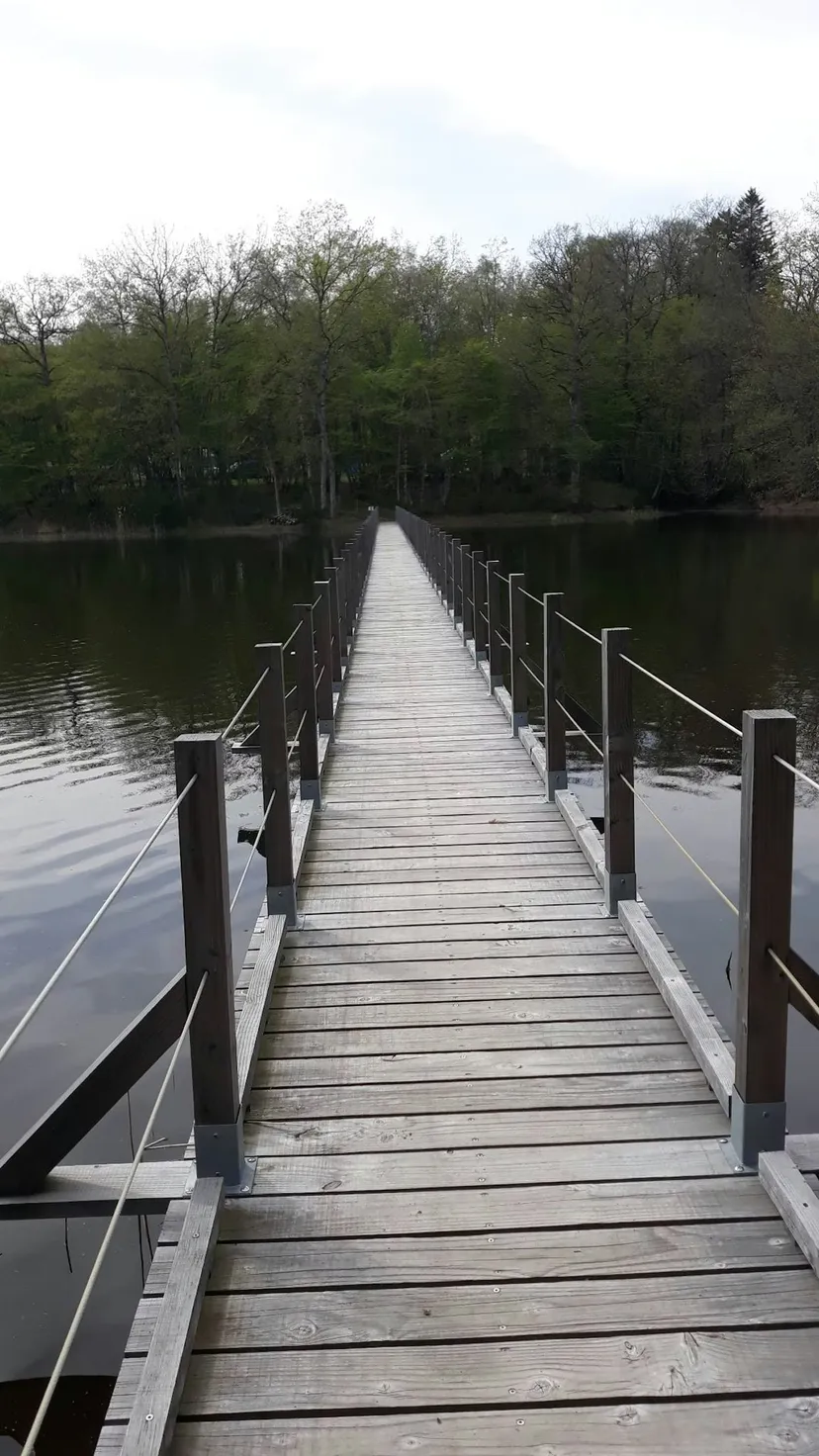 Terrain de pêche au bord d'un étang de 17 ha à 2h de Dijon
