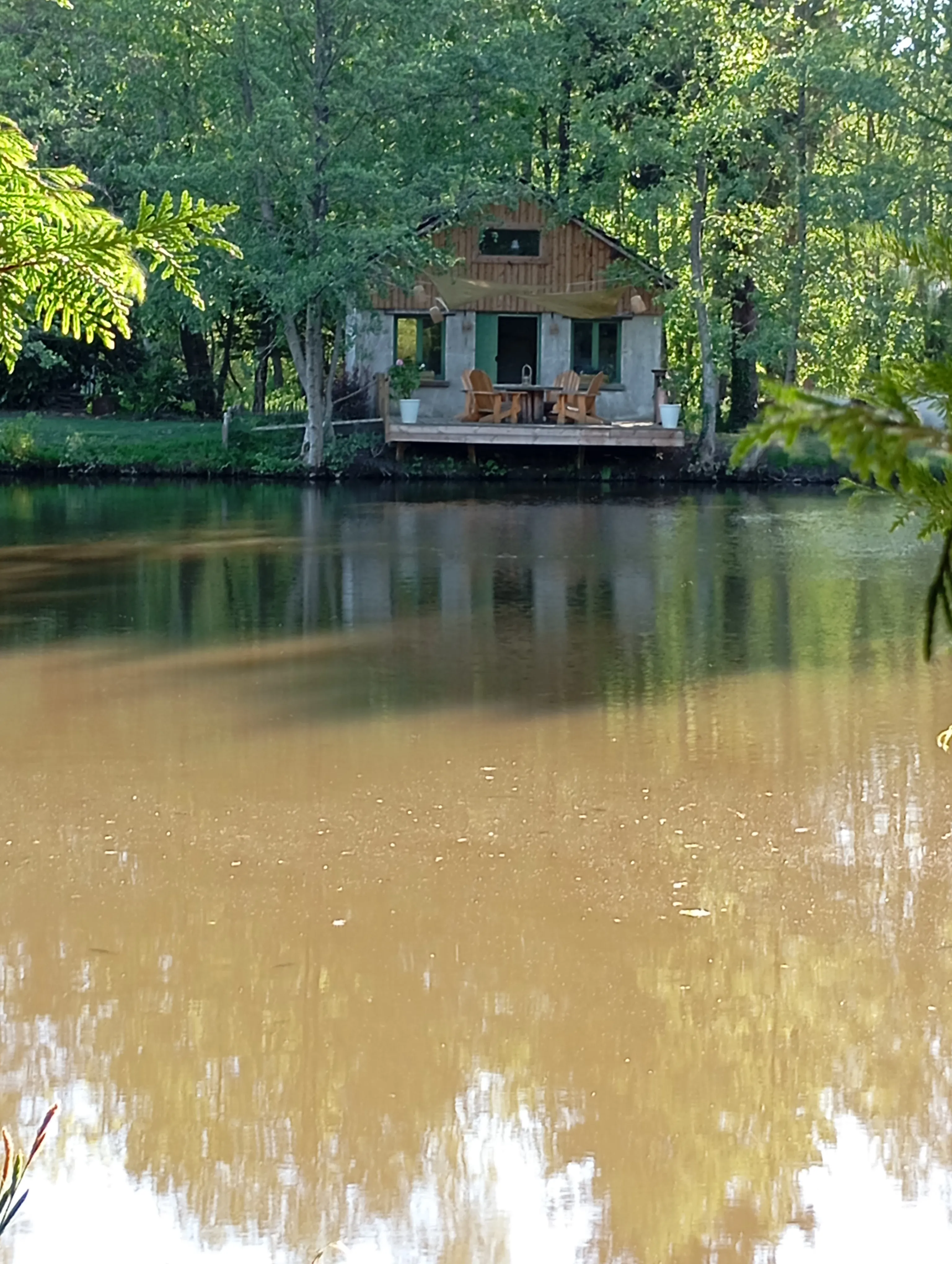 Pond with house of 322.92 sq ft