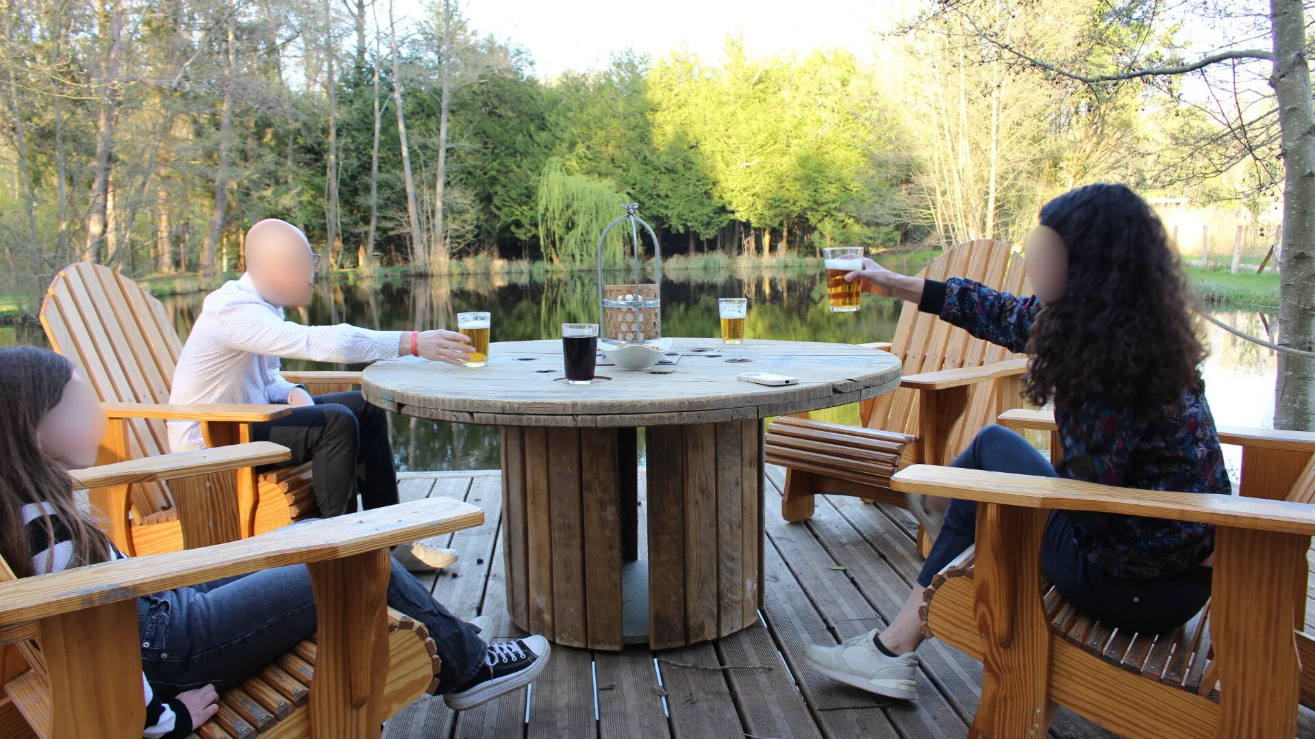 Etang avec maison de 30 m2