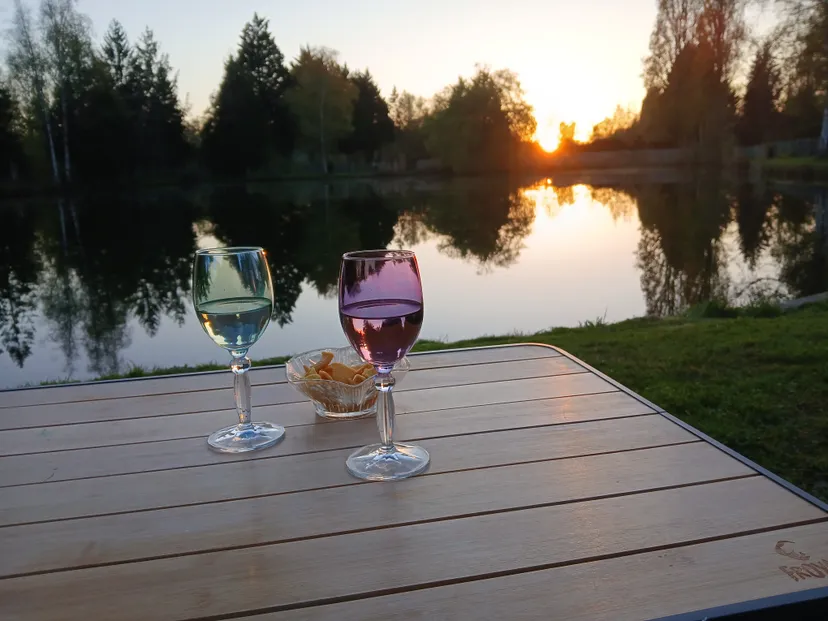 Chalet au bord d'un étang privatif