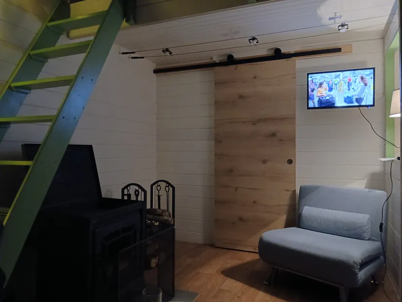 Chalet au bord d'un étang privatif