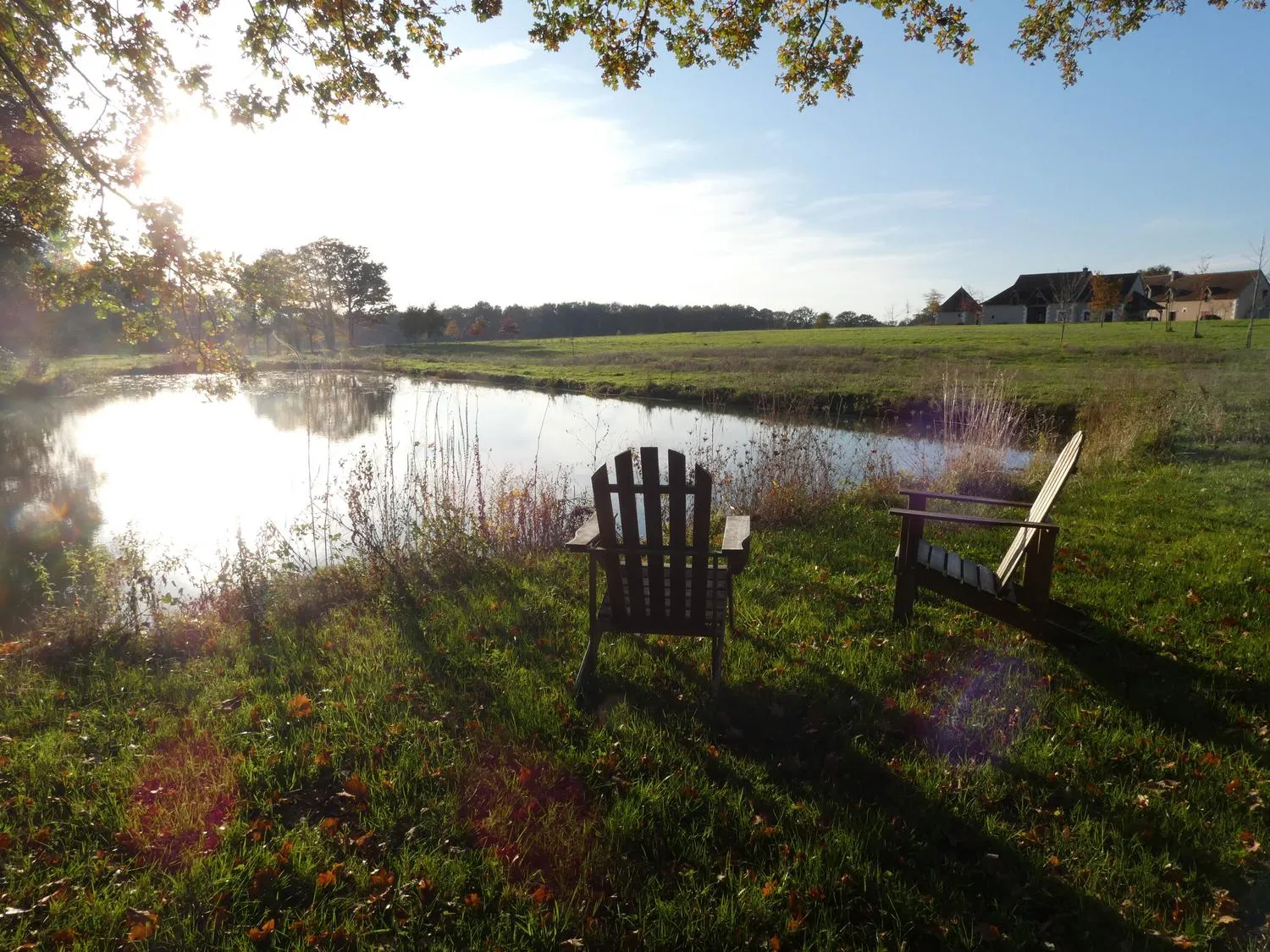 Gîte nature sur domaine privé avec accès à une mare dans le Nord Berry